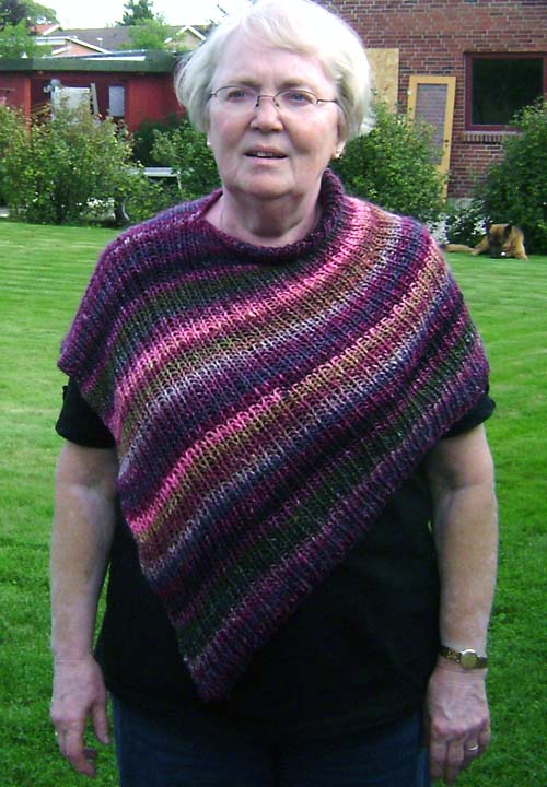 poncho silk garden